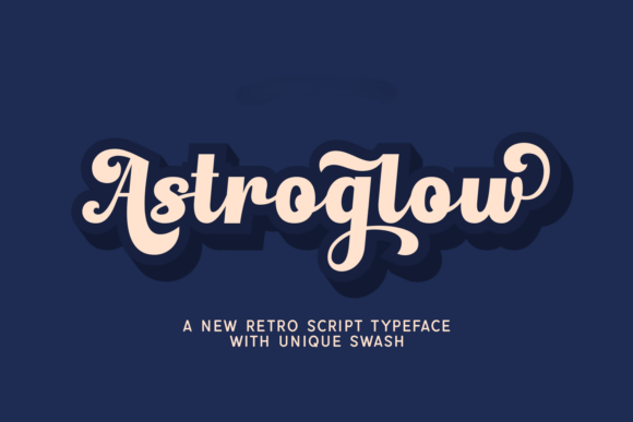 Astroglow: A Bold Retro Script for Modern Projects