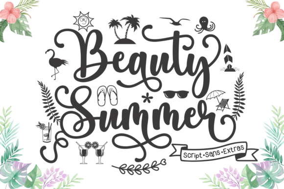Beauty Summer: A Trio Font for Modern Design