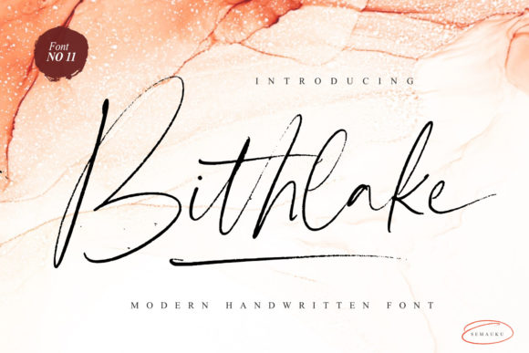 Bithlake: The Elegant Script Font for Classy Designs