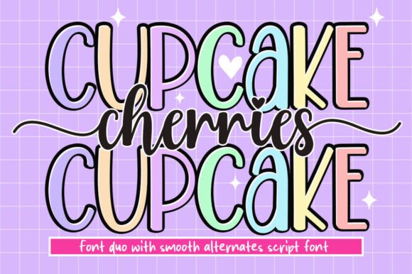 Cherries Cupcake: A Font Duo with Dynamic Flair