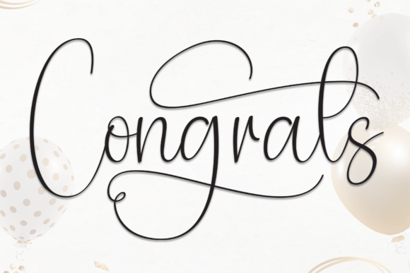 Congrats: A Script Font That Brings Handwritten Warmth to Your Designs