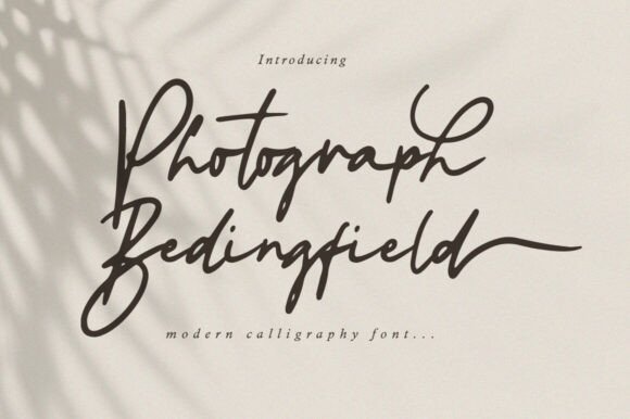 Exploring Photograph Bedingfield: A Modern Calligraphy Font