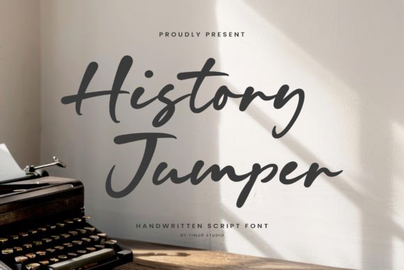 History Jumper: A Handwritten Script Font with Timeless Charm