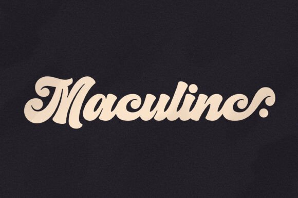 Maculinc Bold Script: A Font Born from a Logo