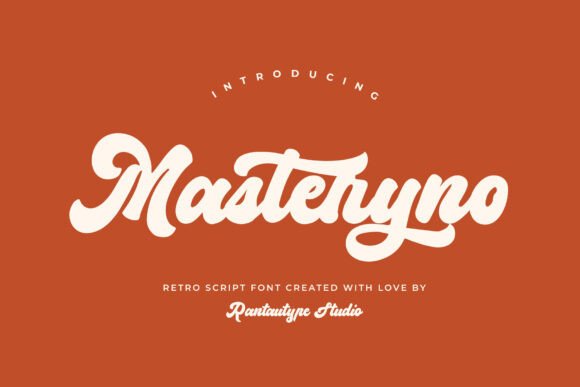 Masteryno: A Groovy Script Font for Retro Design