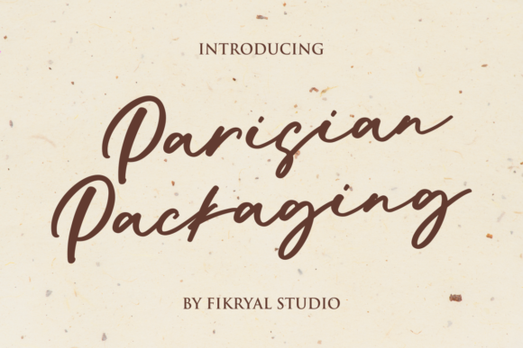 Parisian Packaging: A Script Font That Elevates Any Creation