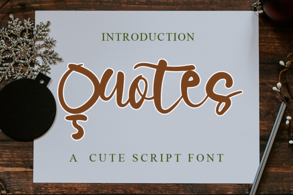 Quotes: A Script Font That Balances Elegance with Usability