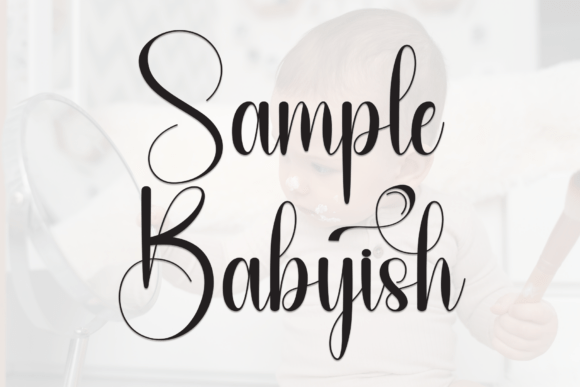 Sample Babyish: Elevating Your Designs with Elegant Script