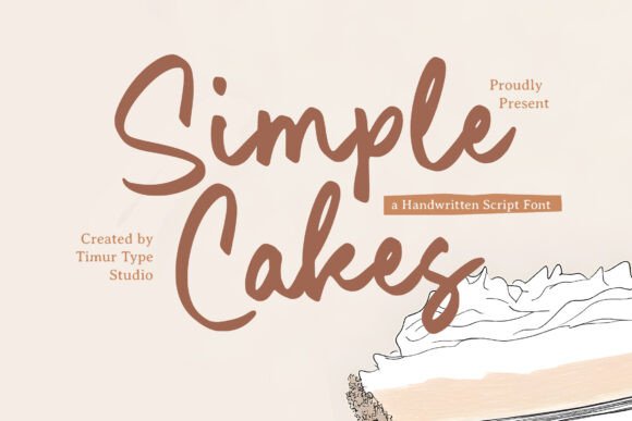Simple Cakes: The Handwritten Script Font That Feels Like a Friendly Note