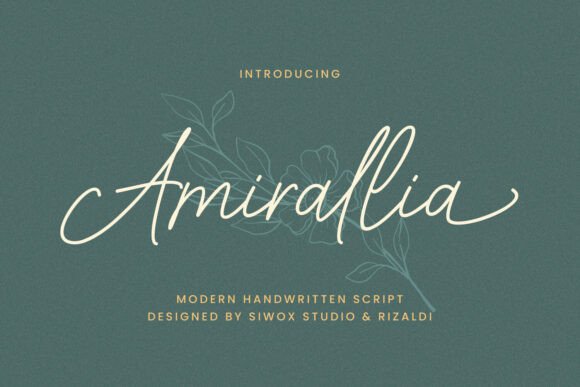 Unveiling Amirallia: A Monoline Script with Soul